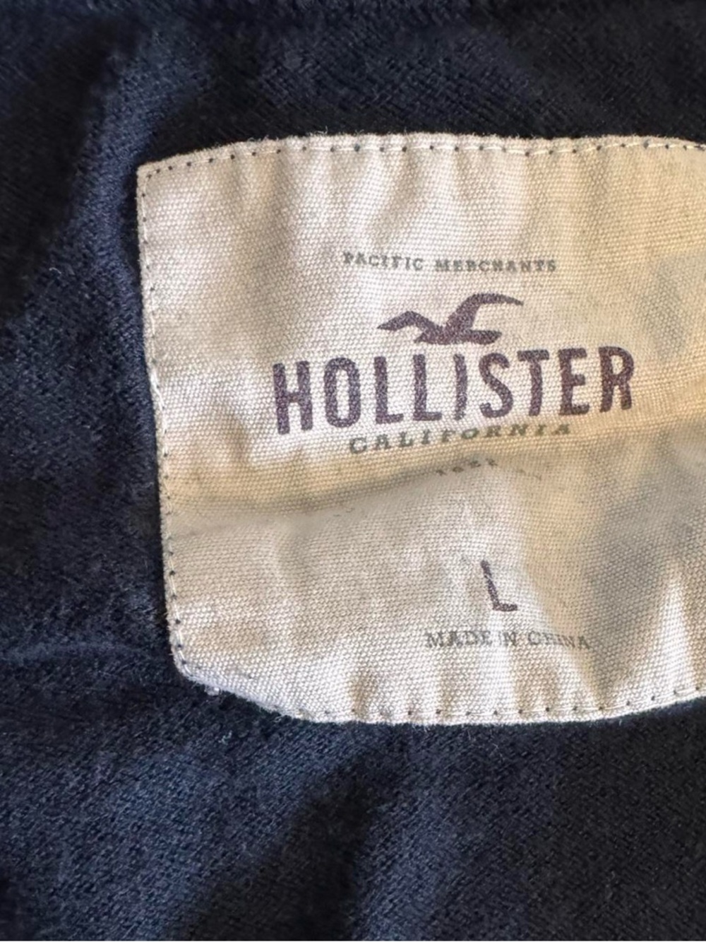 Hollister Vintage Y2K navy cardigan with flower detail - Picture 7 of 7